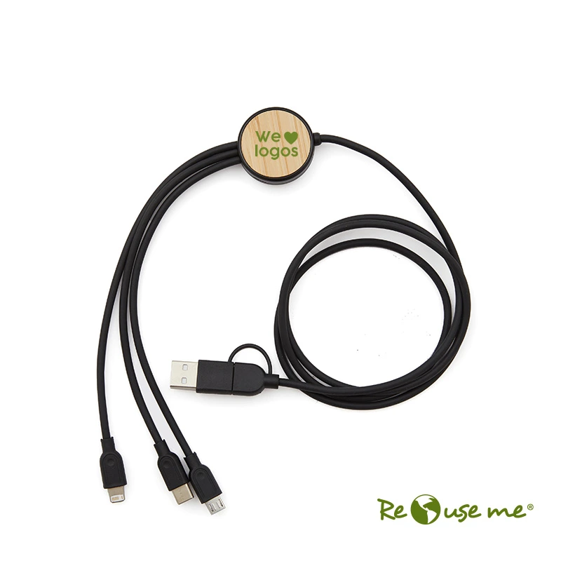 Cable 3 en 1 Bamboo Cable 3 en 1 Bamboo